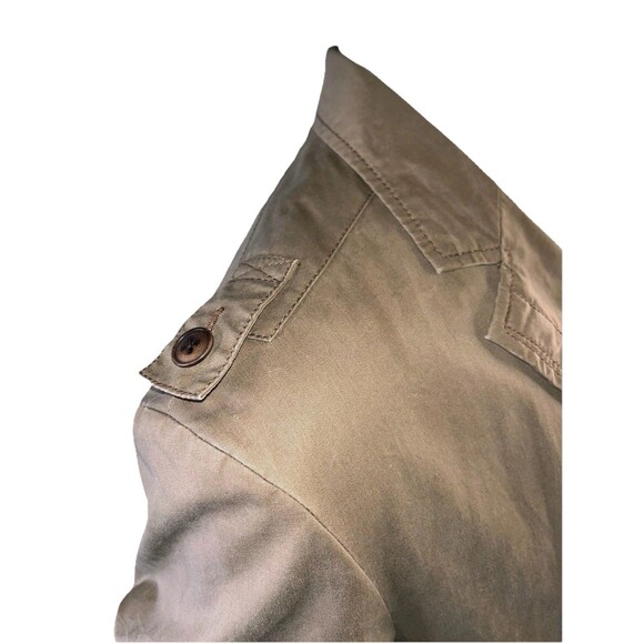 Hugo Boss Men Sz 46R Military Jacket Orange Label Cotton Canvas Sport Coat - Picture 6 of 15